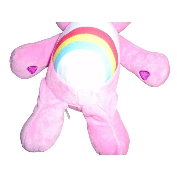 Care Bears Plush Toy "Cheer Bear" More To Cheer Bear Pink and Multicolor - 12 in - Picture 6 of 7